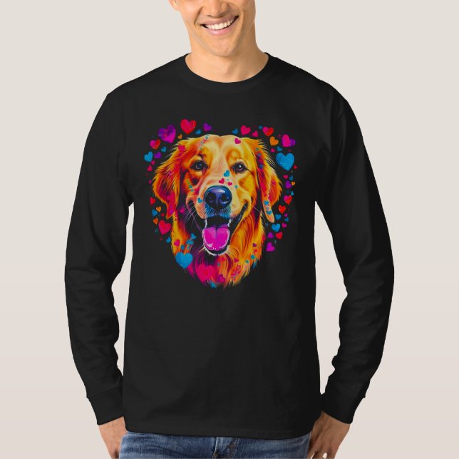 Camiseta Art Golden Retriever Dog  Best Friend (Frente)