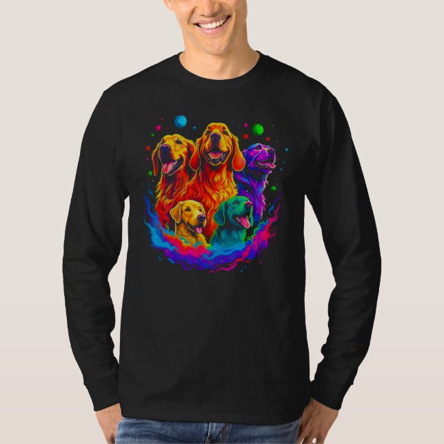 Camiseta Art Golden Retriever Dog Best Friends (Frente)