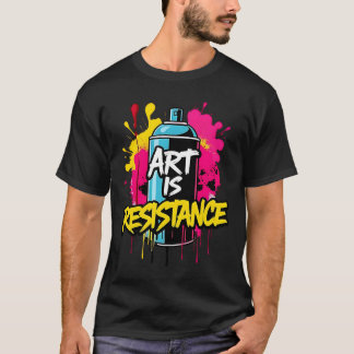 Camiseta ART IS RESISTÊNCIA - Protesto Vibrante
