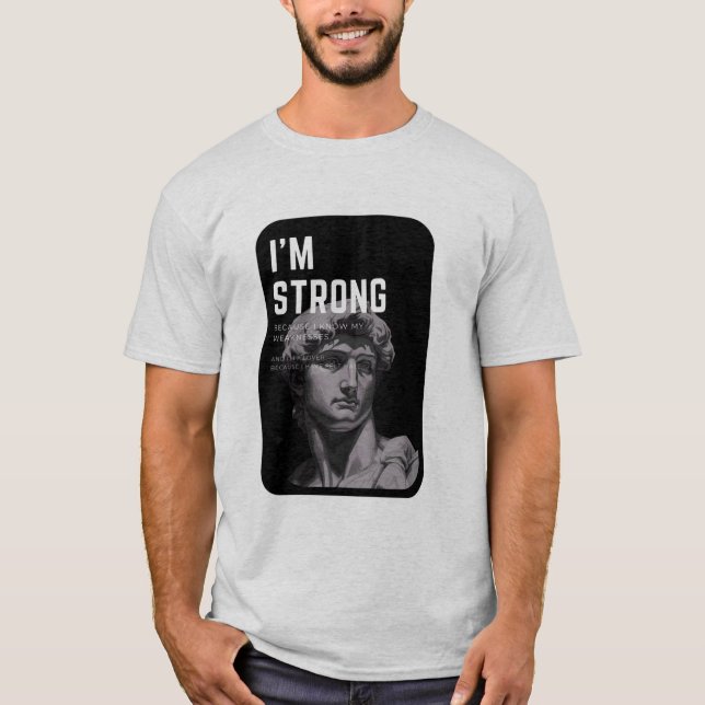 Camiseta Art Never Dies t-shirt | David Sculpture (Frente)