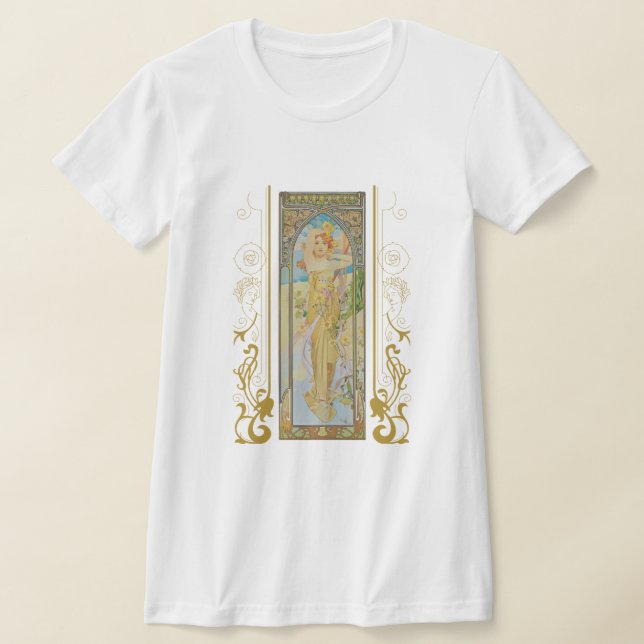 Camiseta Art Nouveau Alphonse Mucha - O Brilho do Dia (Postura )