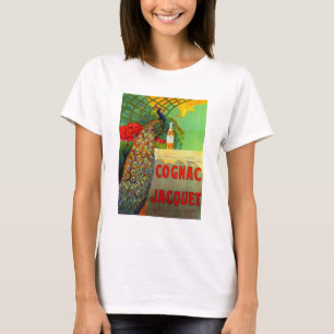 Camiseta Art Nouveau Cognac Ad com Peacock