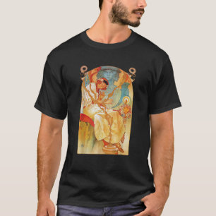 Camiseta Art Nouveau Eslav Epic Mucha Belo Elegante