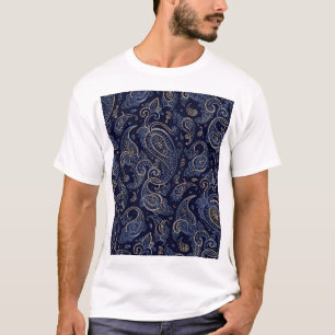 Camiseta Art Nouveau Floral Denim Design