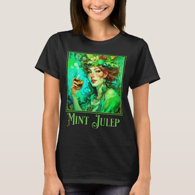 Camiseta Art Nouveau Mint Julep (Frente)
