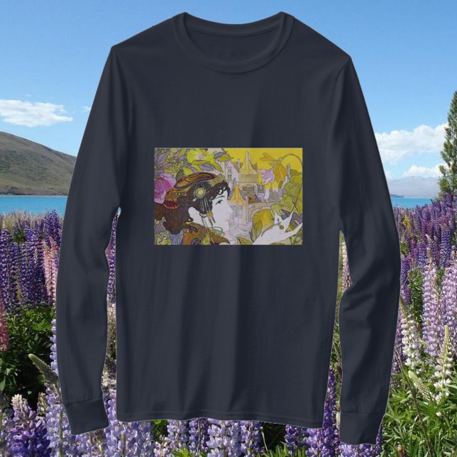 Camiseta Art Nouveau Mulher (Criador carregado)