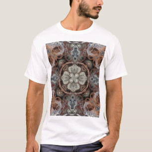 Camiseta Art nouveau - padrão geométrico de vinheta