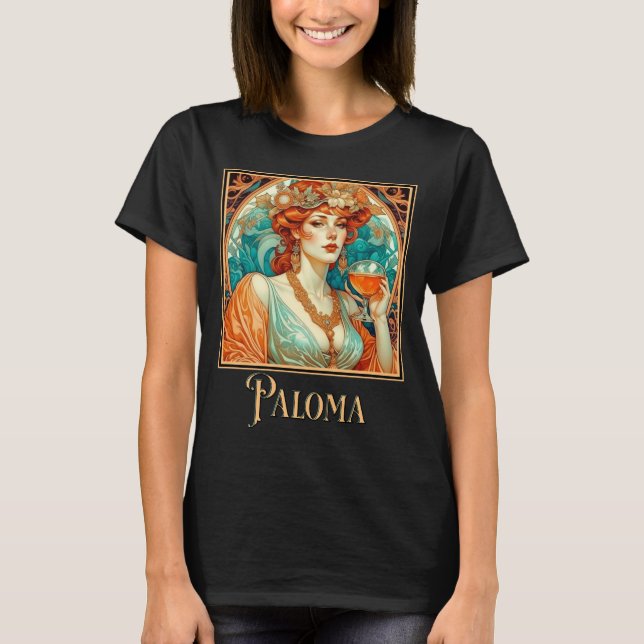 Camiseta Art Nouveau Paloma (Frente)