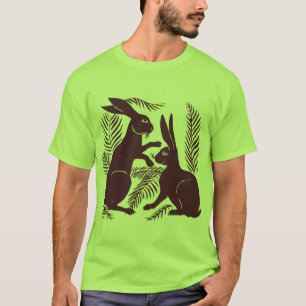 Camiseta Art Nouveau Par dos Coelhos De Morgan e Morris