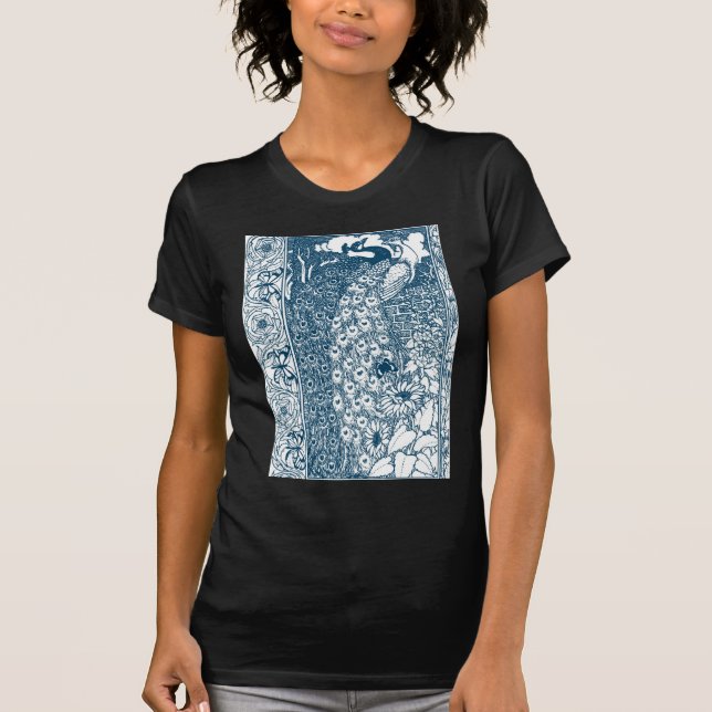 Camiseta Art Nouveau Peacock (Frente)