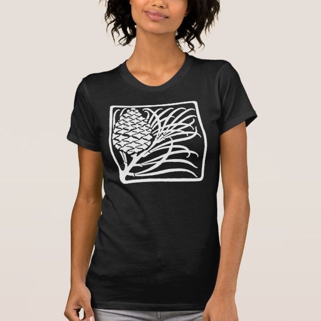 Camiseta Art Nouveau Pine Cone (Frente)
