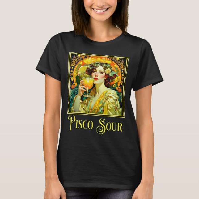 Camiseta Art Nouveau Pisco Sour (Frente)
