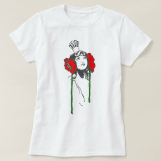 Camiseta Art Nouveau Rainha Vermelha Papa Ozma de Oz