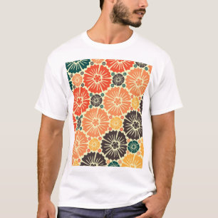 Camiseta Art Nouveau Retro Wallpaper Design.