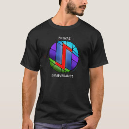 Camiseta Art Nouveau Rune Eihwaz - Perseverança