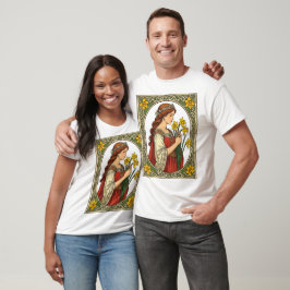 Camiseta Art Nouveau St Davids Day Pride