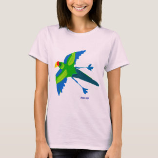 Camiseta Art T-Shirt: Papagaio e aves