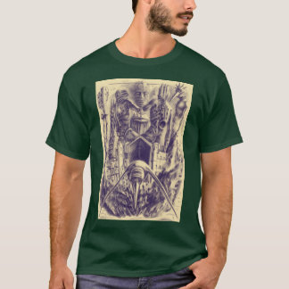 Camiseta Arte a lápis do palácio de sombra