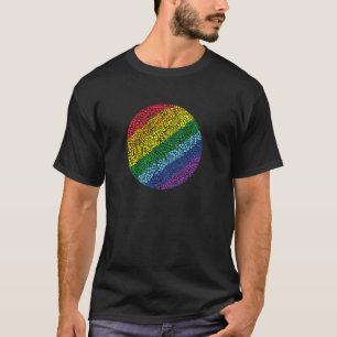 Camiseta Arte Aborígene Inspirou Aves no Arco-Íris a Cor Gr