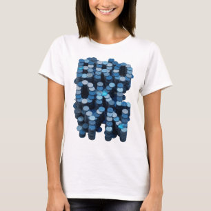 Camiseta ARTE ABSTRATA Azul ARTE ABSTRATA Design Abstrato
