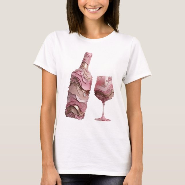 Camiseta Arte Abstrata Bold Gold Design Abstrato (Frente)