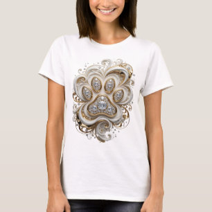Camiseta Arte Abstrata Bold Gold Design Abstrato