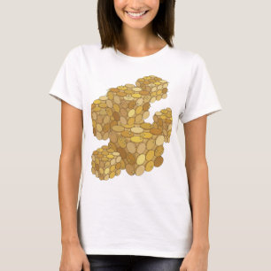 Camiseta Arte abstrata cinza atraente Design Gráfico