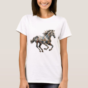 Camiseta Arte abstrata cinza divertida Design Gráfico