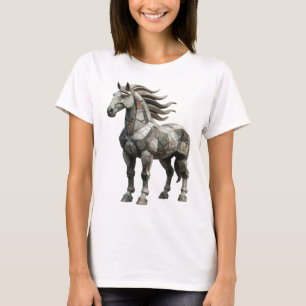 Camiseta Arte abstrata cinza fresca ARTE ABSTRATA Design ab
