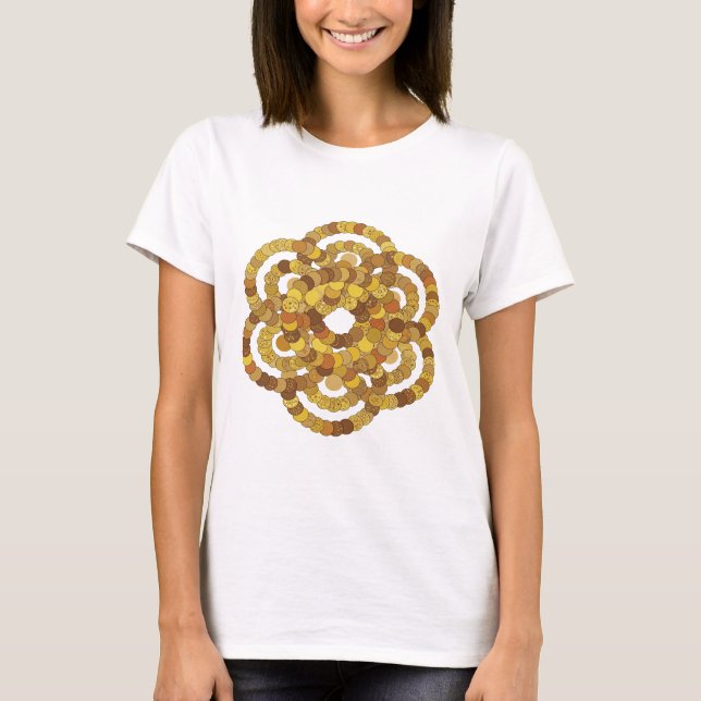 Camiseta Arte abstrata cinza PROJETO DE DECLARAÇÃO (Frente)
