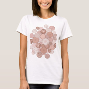Camiseta Arte abstrata cinza vibrante Design de declaração