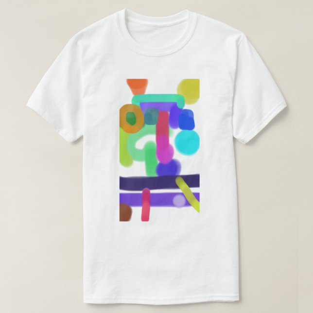 Camiseta Arte abstrata colorida 11 (Frente do Design)