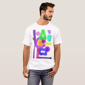 Camiseta Arte abstrata colorida 14