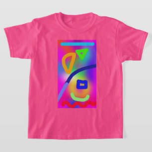 Camiseta Arte abstrata colorida 22