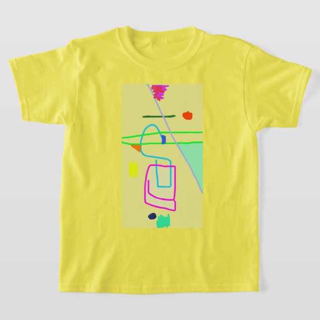 Camiseta Arte abstrata colorida 9 (Postura )