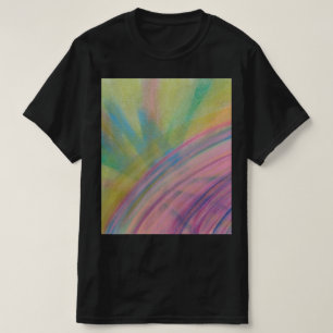 Camiseta Arte abstrata colorida única P9