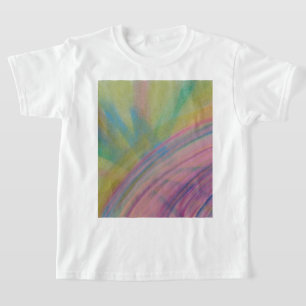 Camiseta Arte abstrata colorida única P9