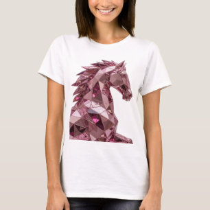 Camiseta Arte abstrata cor-de-rosa Chic Design Gráfico v2