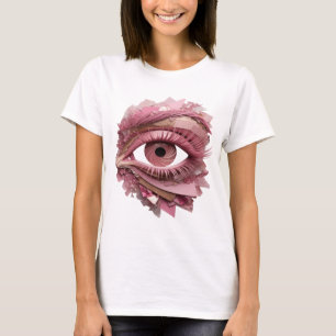 Camiseta Arte abstrata cor-de-rosa fresca Design moderno
