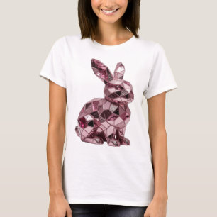 Camiseta Arte abstrata cor-de-rosa WITTY Design Gráfico