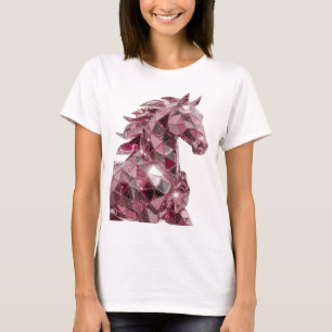 Camiseta Arte abstrata cor-de-rosa WITTY Design Moderno