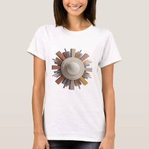 Camiseta ARTE ABSTRATA Crisp Silver Design Moderno v2