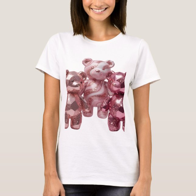Camiseta ARTE ABSTRATA de Design Moderno Prata Esbelto (Frente)