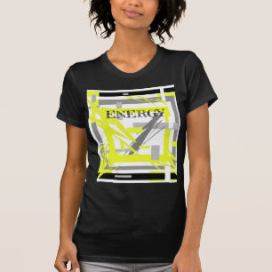 Camiseta Arte abstrata de energia poderosa