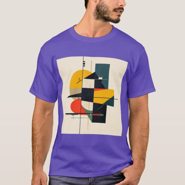 Camiseta Arte abstrata de ritmo industrial 2 (Frente)