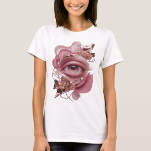 Camiseta Arte abstrata dourada que chama a atenção ARTE ABS