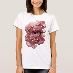 Camiseta Arte Abstrata em Ouro Design