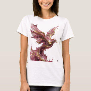 Camiseta Arte Abstrata em Ouro Design de ARTE ABSTRATA