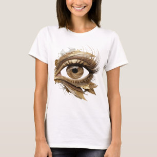 Camiseta Arte abstrata em ouro DESIGN de declaração atraent