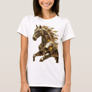 Camiseta Arte Abstrata em Ouro DESIGN Gráfico